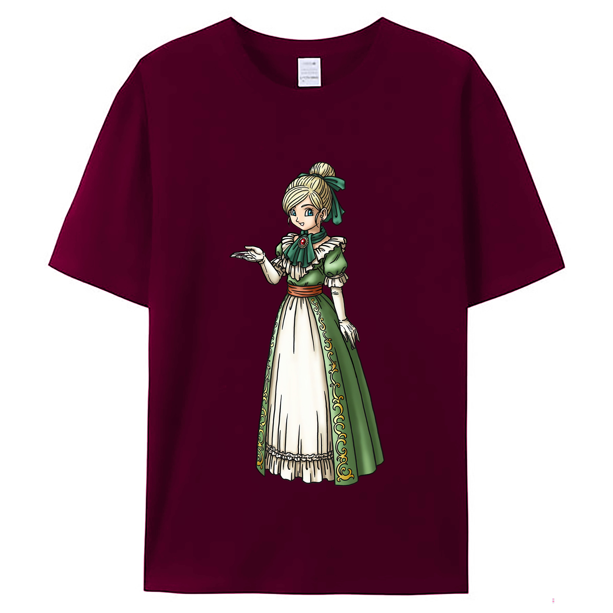 （画像用） ドラゴンクエスト Doragon Kuesuto Dragon Quest レディースカジュアルプリントTシャツ（綿100％）
